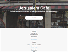 Tablet Screenshot of jerusalemcafeoakpark.com